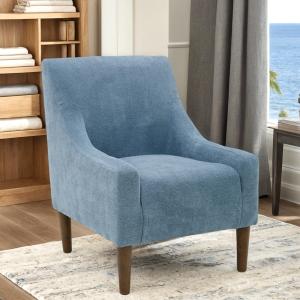 Sky Blue Upholstered Shea Accent Chair