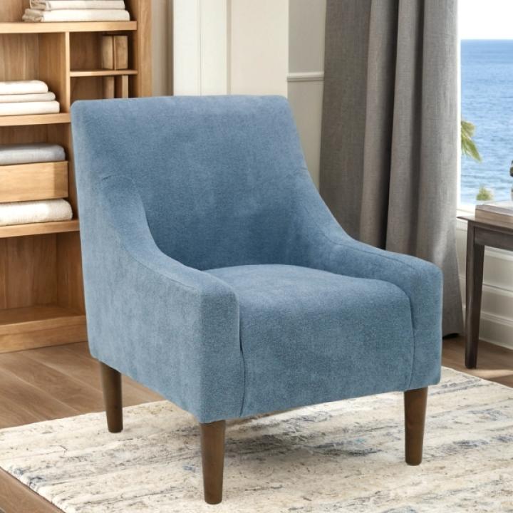 Sky Blue Upholstered Shea Accent Chair