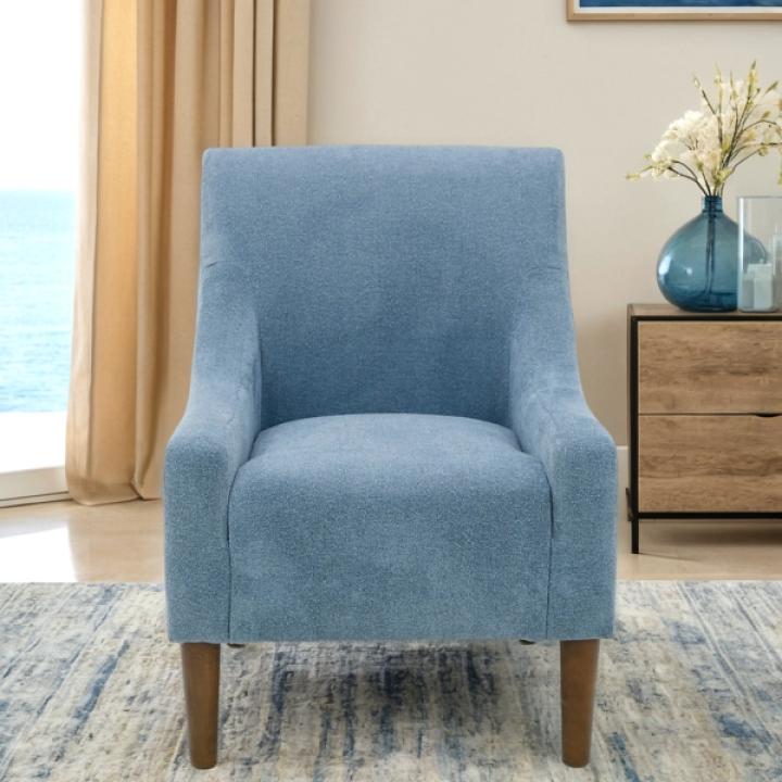 Sky Blue Upholstered Shea Accent Chair