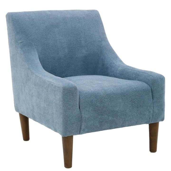 Sky Blue Upholstered Shea Accent Chair