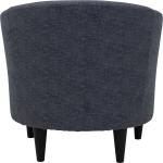 Anthracite Blue Aston Barrel Accent Chair