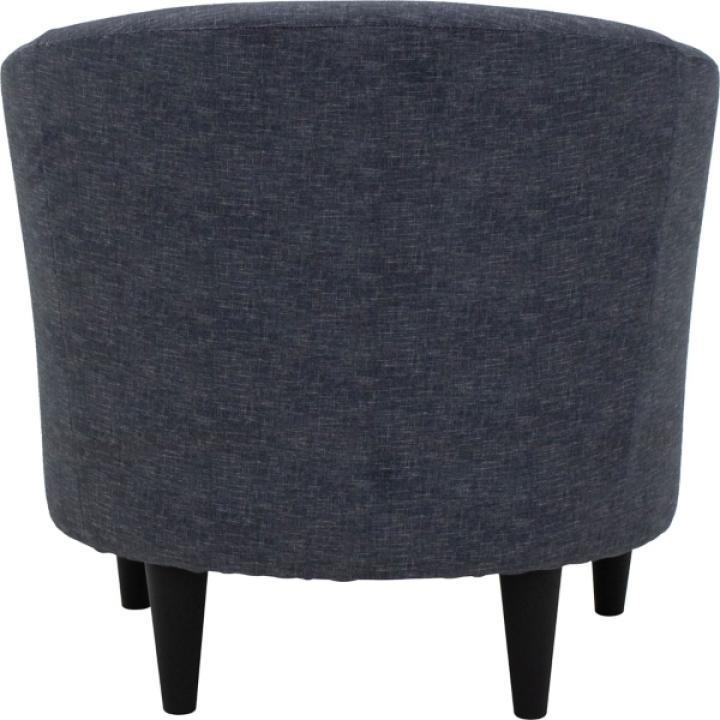 Anthracite Blue Aston Barrel Accent Chair