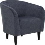 Anthracite Blue Aston Barrel Accent Chair