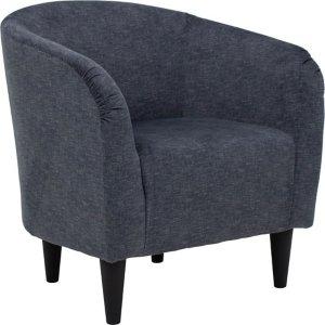 Anthracite Blue Aston Barrel Accent Chair
