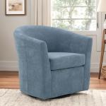 Sky Blue Chloe Swivel Accent Chair