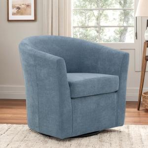 Sky Blue Chloe Swivel Accent Chair