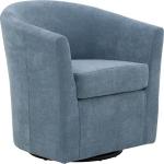 Sky Blue Chloe Swivel Accent Chair