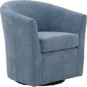 Sky Blue Chloe Swivel Accent Chair
