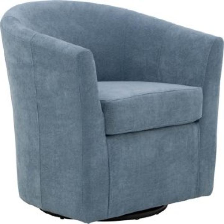 Sky Blue Chloe Swivel Accent Chair