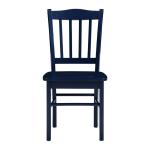 Navy Wood Shaker Dining Chairs, Set of 2