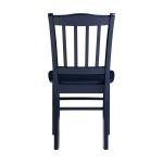 Navy Wood Shaker Dining Chairs, Set of 2
