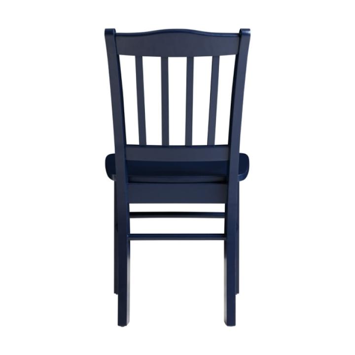Navy Wood Shaker Dining Chairs, Set of 2