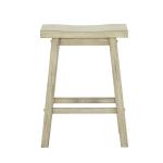 Sawgrass Wooden Saddle Seat Counter Stool