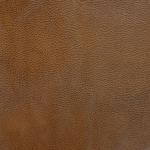 Brown Round Faux Leather Tufted Storage Ottoman