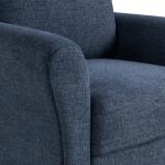 Blue Microfiber Walter Accent Chair
