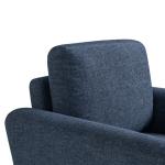Blue Microfiber Walter Accent Chair