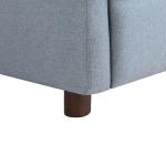 Light Blue Rounded Push Back Recliner