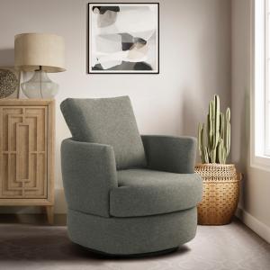 Gray Elmhurst Swivel Accent Chair