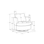 Gray Elmhurst Swivel Accent Chair