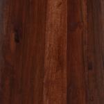 Brown Acacia Wood Pedestal Accent Table