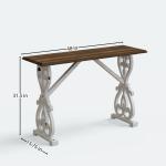 Distressed Whitewash Baxter Console Table