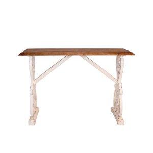 Distressed Whitewash Baxter Console Table