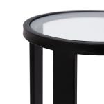 Black Metal & Glass Ravalli Drink Table