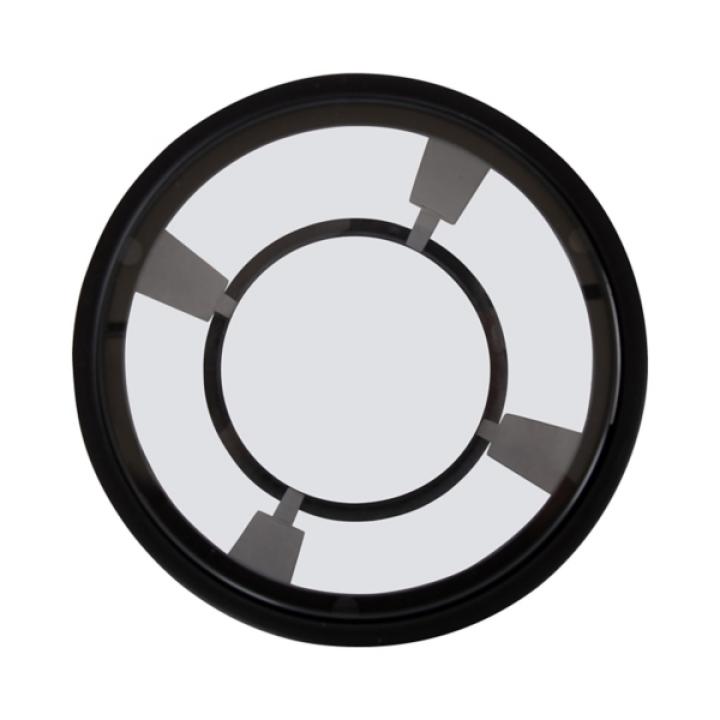 Black Metal & Glass Ravalli Drink Table