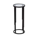 Black Metal & Glass Ravalli Drink Table