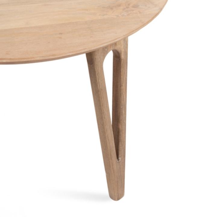 Natural Mango Wood Round Kershaw Coffee Table