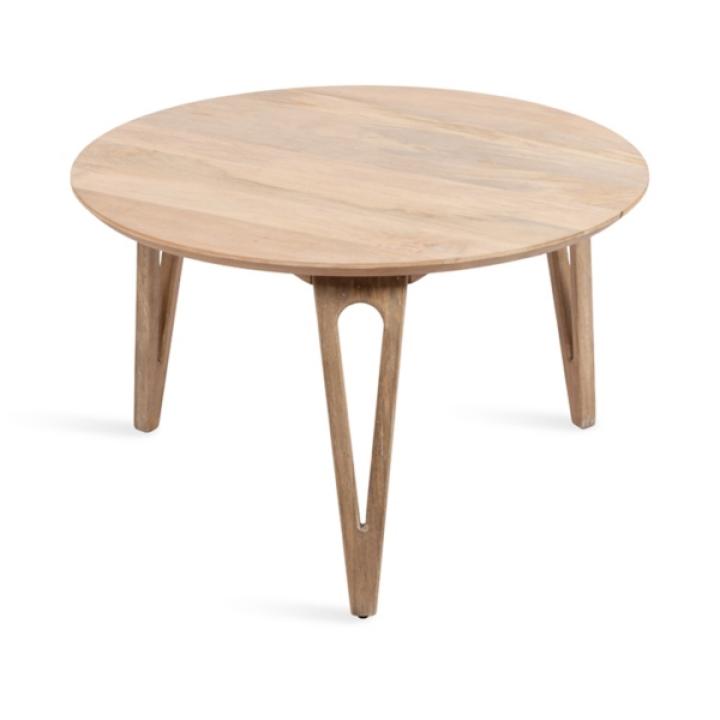Natural Mango Wood Round Kershaw Coffee Table