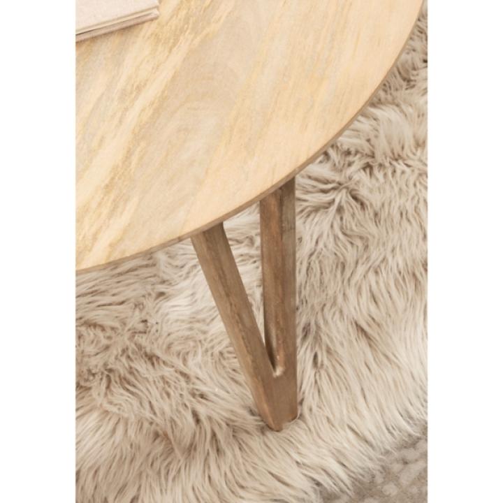 Natural Mango Wood Round Kershaw Coffee Table