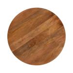 Walnut Brown Mango Wood Round Kershaw Coffee Table