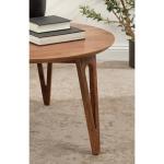 Walnut Brown Mango Wood Round Kershaw Coffee Table