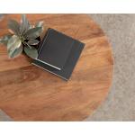 Walnut Brown Mango Wood Round Kershaw Coffee Table