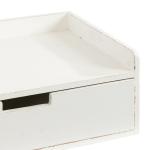 Distressed White Drawer Kitt Floating Side Table