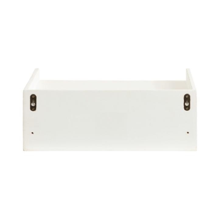 Distressed White Drawer Kitt Floating Side Table