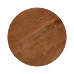 Walnut Brown Mango Wood Round Kershaw Accent Table