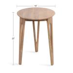 Natural Mango Wood Round Kershaw Accent Table