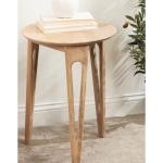 Natural Mango Wood Round Kershaw Accent Table