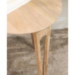 Natural Mango Wood Round Kershaw Accent Table