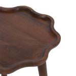 Walnut Wood Wavy Accent Table