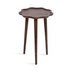 Walnut Wood Wavy Accent Table