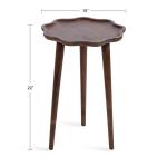 Walnut Wood Wavy Accent Table