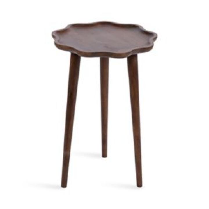 Walnut Wood Wavy Accent Table