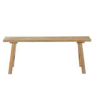 Natural Wood Narrow Rustic Bench