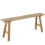 Natural Wood Narrow Rustic Bench