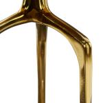 Gold Metal Round Tripod Accent Table