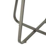 Beaded Wood Rattan Round Accent Table