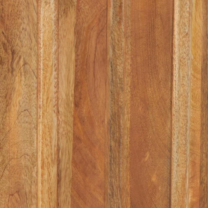 Natural Mango Wood Round Ridge Coffee Table